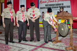 Musda ke-XII, Gubernur Riau Harapkan Pramuka Dapat Berkontribusi Dalam Kehidupan
