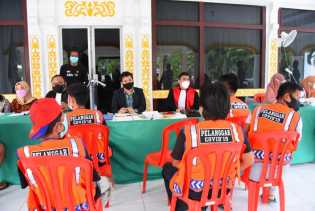 Pelanggar Prokes di Bengkalis Didenda dan Jalani Sidang Ditempat