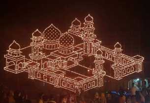 Pembukaan Festival Lampu Colok di Desa Pangkalan Batang