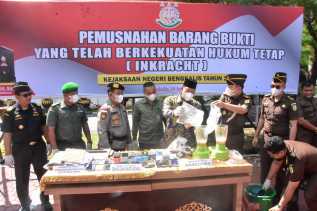 Kejari Bengkalis Musnahkan Barang Bukti Inkracht Kasus Narkotika, Kamnegtibum dan TPUL