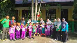 Mahasiswa Kukerta Berdampak Universitas Riau Hadirkan Nomenklatur Flora Edukatif di SD Negeri 2 Bantan, Perkuat Sekolah Adiwiyata