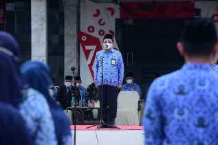 ASN Bengkalis Ikuti Apel Hari Kesadaran Nasional, Bupati: Mari Kita Tingkatkan Kualitas Pengabdian