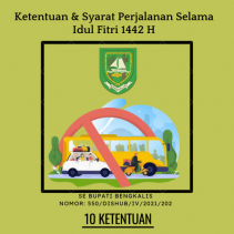 Ketentuan & Syarat Perjalanan Selama Idul Fitri, Berikut SE Bupati Bengkalis