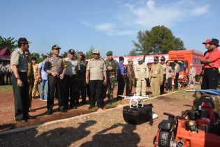 Pimpin Apel Kesiapsiagaan Bencana Asap, Kapolres Bengkalis Ingatkan Event Asian Game