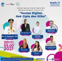 Sabtu Ini, Digelar Webinar Indonesia Makin Cakap Digital Wilayah Sumatera II