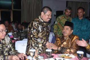 Bersama Kepala Daerah di Riau, Bupati Amril Juga Hadiri Malam Kenal Pamit Kapolda Riau