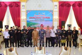 Pemkab Bengkalis Sambut Danlanal Dumai, Bersinergi Bagun Daerah dan Amankan Laut
