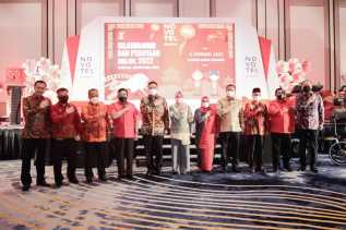 Bupati Kasmarni Hadiri Silaturahmi dan Perayaan Imlek Tahun 2022 bersama Forkopimda Riau