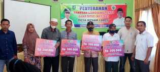 Pemdes Resam Lapis Serahkan BLT Tahap 9 tahun 2022