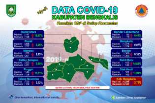 Penambahan ODP di 4 Kecamatan di Kabupaten Bengkalis Capai 2 Digit, Rupat Utara Tertinggi