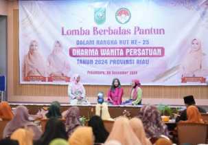 Hebat. DWP Kabupaten Bengkalis Juara I Lomba Pantun Tingkat Provinsi Riau 