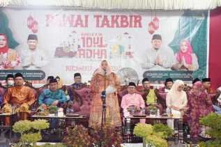 Pawai Takbir Idul Adha di Mandau Berlangsung Meriah, Bupati Kasmarni Komitmen Dukung Bidang Keagamaan