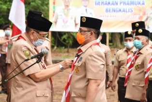 Kakak Syahrial Abdi Resmi Dilantik Sebagai Ketua Mapemcab Gerakan Pramuka Bengkalis