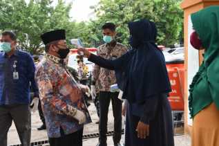 Plh. Bupati Bengkalis Ingatan Pedagang dan Pembeli Pasar Terubuk Patuhi Protokol Kesehatan