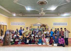 Mahasiswa KKN Suska Riau Taja Festival Anak Sholeh