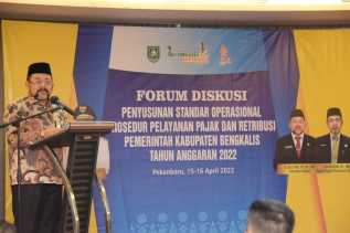 Pemkab Bengkalis Gelar Forum Diskusi Penyusunan SOP Pelayanan Pajak dan Retribusi Daerah