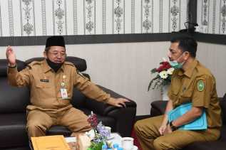 26 Tahun Mengabdi di Kabupaten Bengkalis, Emri Pamit ke Plh. Bupati H. Bustami, HY