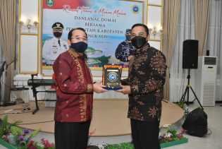 Pererat Silaturahmi, Danlanal Dumai Kunker ke Pemkab Bengkalis