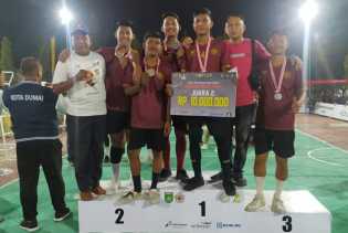 Tim Sepak  Takraw Bengkalis Bermasa Juara II Turnament Imigrasi Cup I Dumai