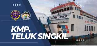 KMP Teluk Singkil Masuk Lintasan Air Putih - Sungai Selari
