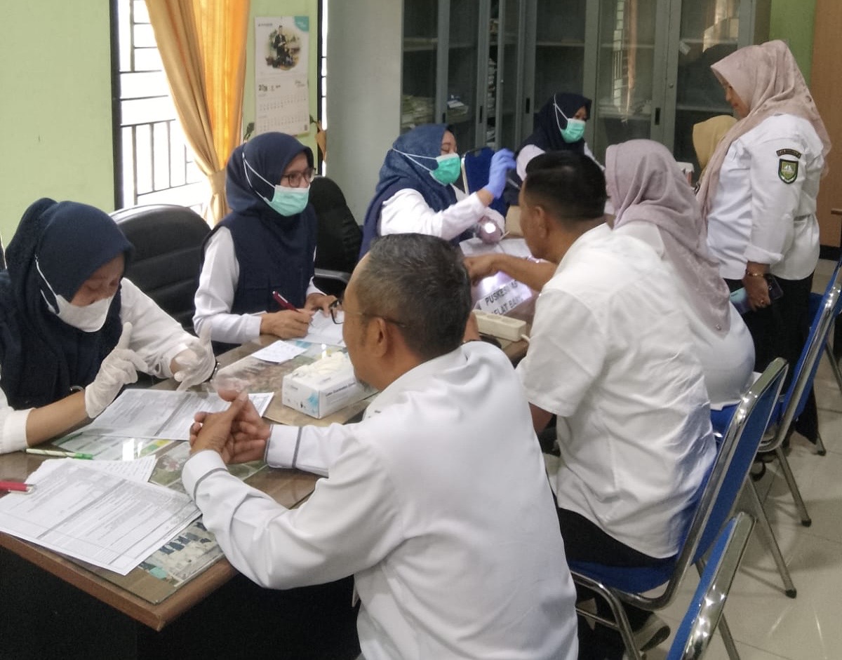 Dinas Koperasi dan UKM Bengkalis Lakukan Cek Kesehatan Gratis Bagi Seluruh Pegawai