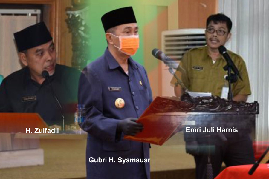 2 ASN Pemkab Bengkalis Dilantik H. Syamsuar sebagai PPTP di Pemprov Riau