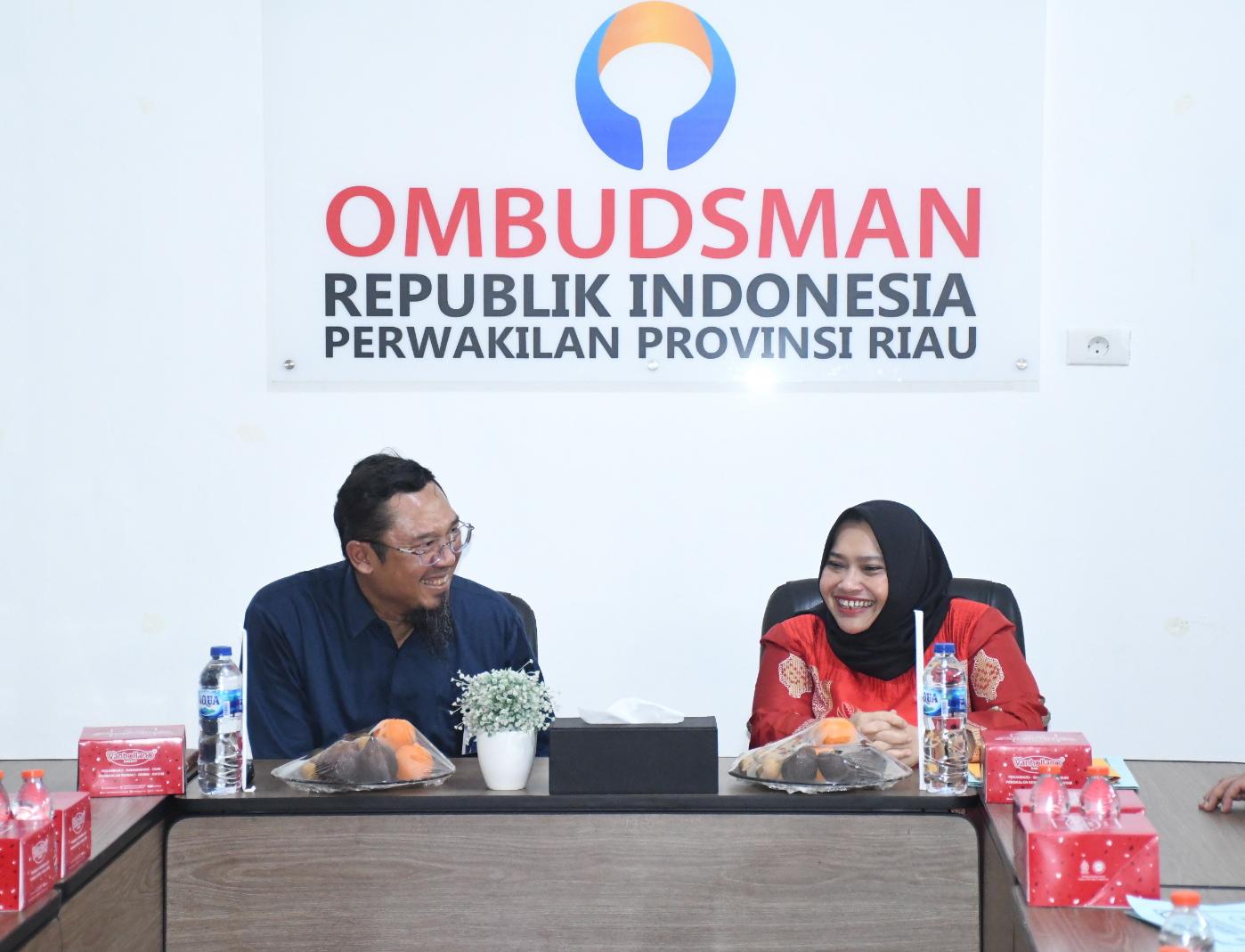 Bupati Kasmarni Silaturahmi ke Ombudsman RI Perwakilan Riau: Kami Ingin Tingkatkan Pelayanan Publik di Kabupaten Bengkalis