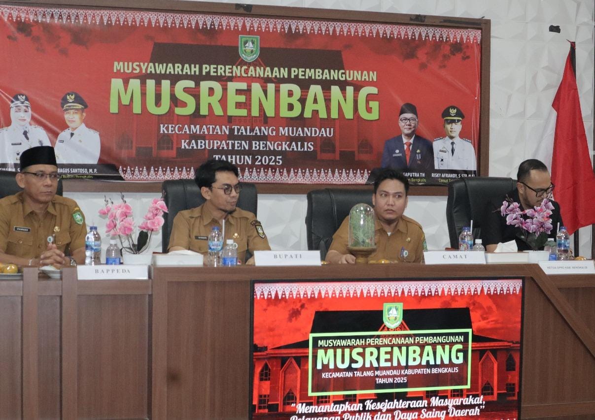 Buka Musrenbang Talang Muandau, Bupati Bengkalis Sampaikan Lima Program Unggulan Daerah