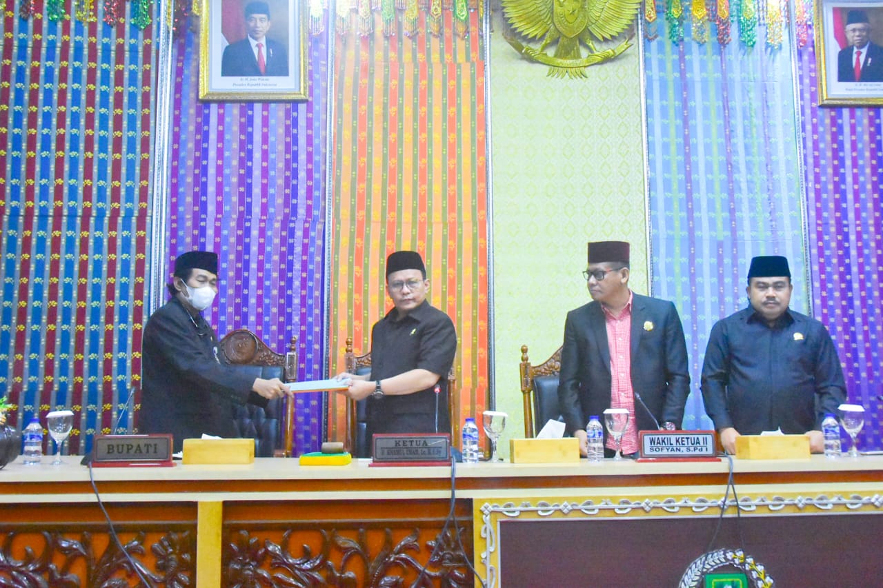 Bupati Bengkalis Terima Laporan Hasil Reses Masa Sidang II tahun 2023