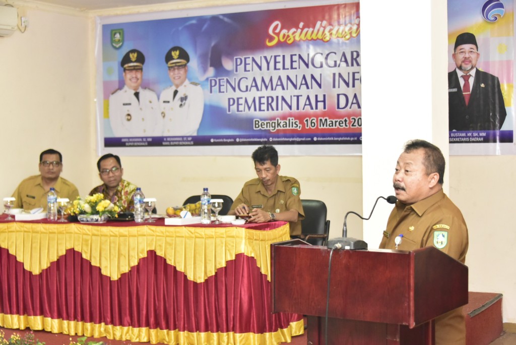 Plh. Bupati Bengkalis Buka Sosialisasi Pengamanan Informasi Pemerintah Daerah