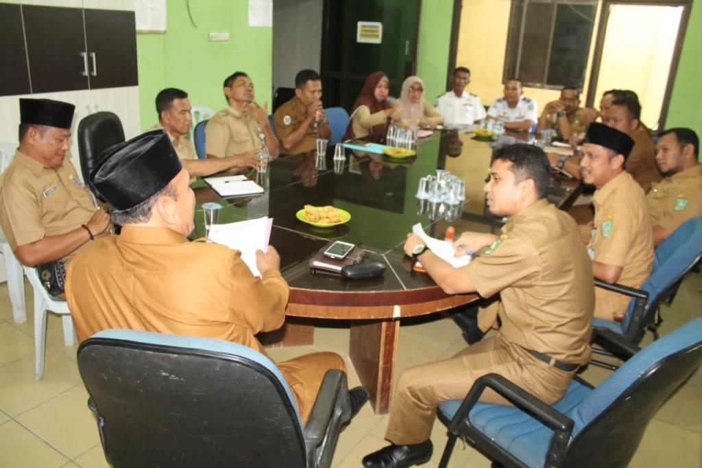 Camat Bantan Bersama Kepala UPT Se-Kecamatan Bantan Gelar Rapat Koordinasi 