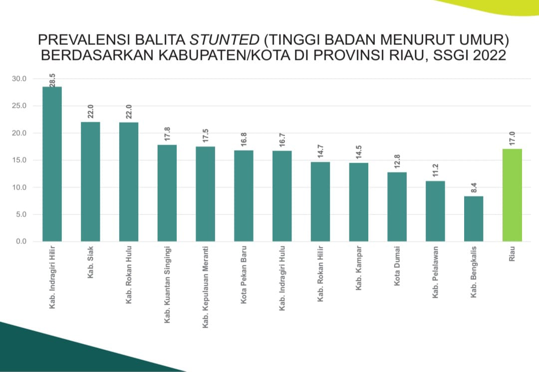 Kabupaten Bengkalis Prevalensi Stunting Terendah Se-Riau