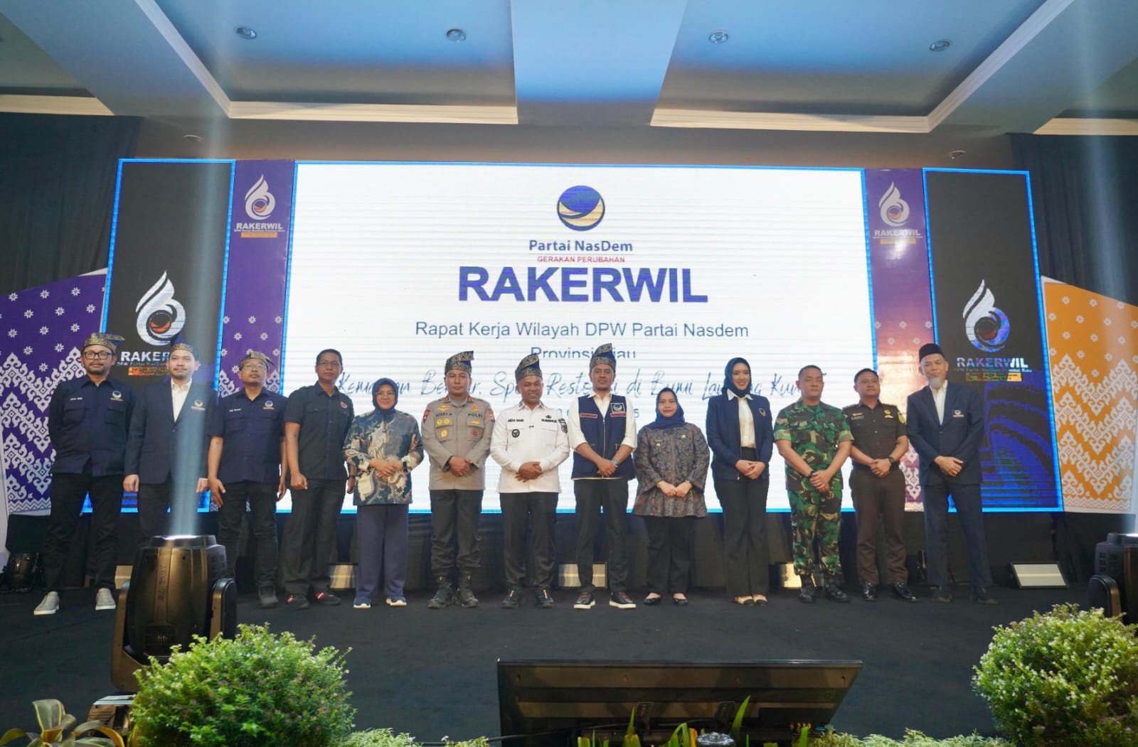 Bupati Bengkalis Hadiri Rakerwil DPW Partai NasDem Riau dan Pelantikan DPD Partai NasDem Bengkalis yang Dipimpin M. Arsya Fadillah
