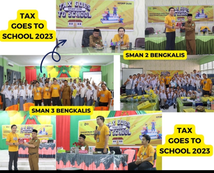 KP2KP Duri Sukses Gelar Tax Goes To School Tahun 2023 di 2 Sekolah