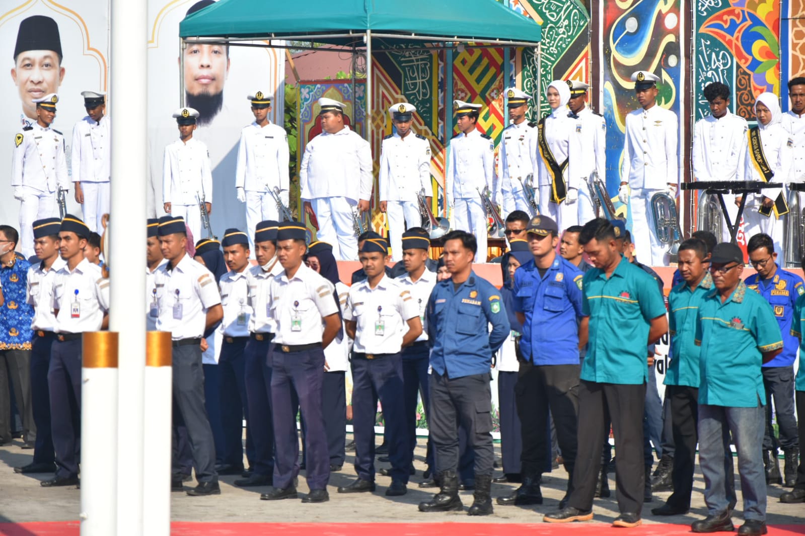 Peringati Hari Perhubungan Nasional, Kesyahbandaran Otoritas Pelabuhan Kelas II Tanjung Buton Laksanakan Upacara