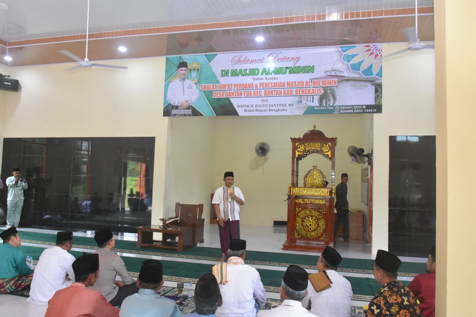 Wakil Bupati Bengkalis Resmikan Masjid Al-Mu'minin Bantan Tua