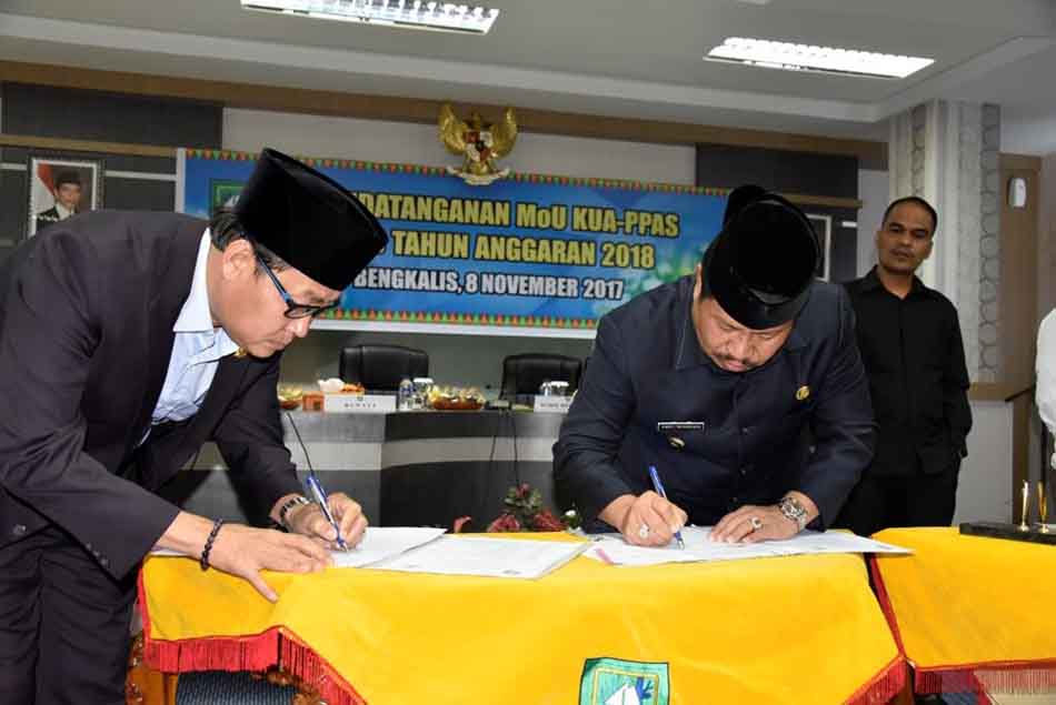 Bupati-DPRD Bengkalis Teken MoU Multiyears Senilai Rp1,86 T