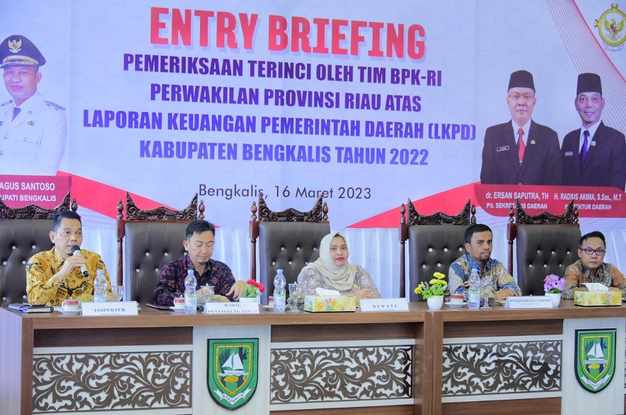 Pemkab Bengkalis Siap Berkordinasi Dukung Seluruh Proses Pemeriksaan Terinci BPK RI Perwakilan Riau