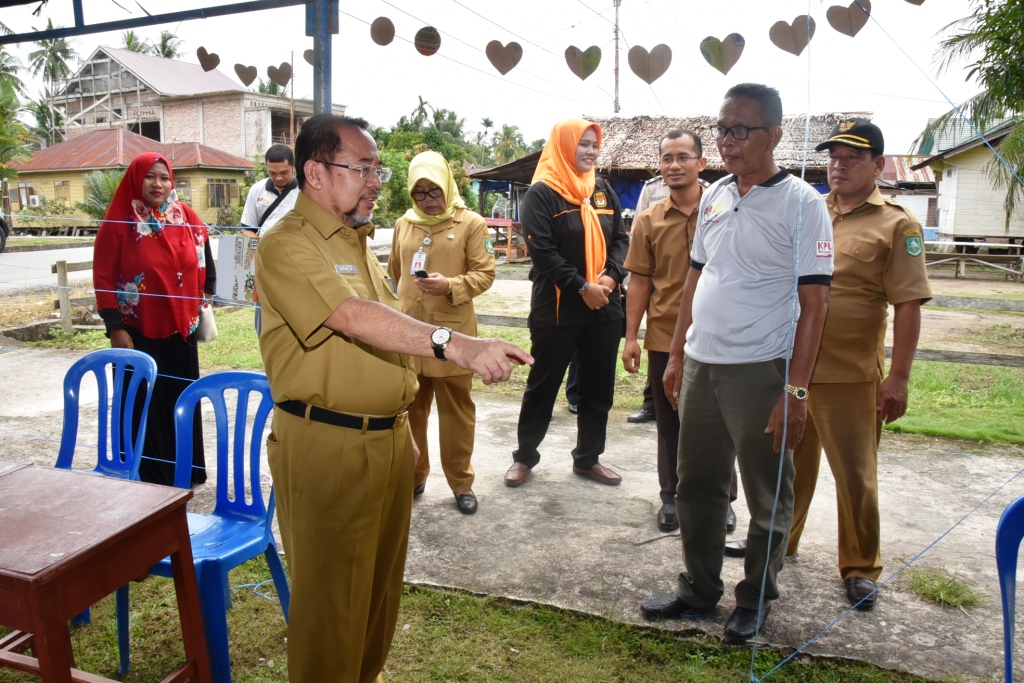 Sekda Tinjau Persiapan Pilgubri di Bengkalis dan Bantan