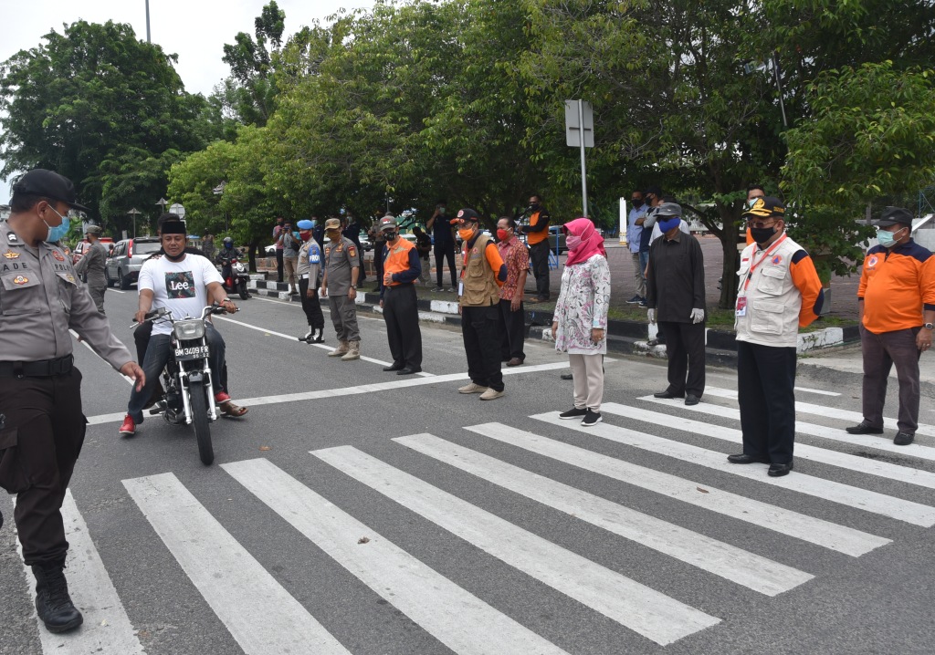 Plh Bupati Bengkalis Pimpin Simulasi Penerapan PSBB