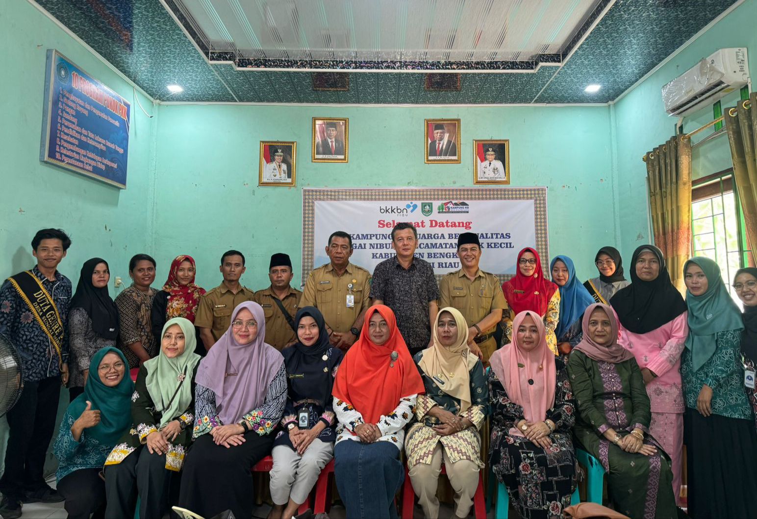 Kampung KB Desa Sungai Nibung Dikunjungi Tim Verifikasi Lapangan Penguatan Kampung KB Provinsi Riau