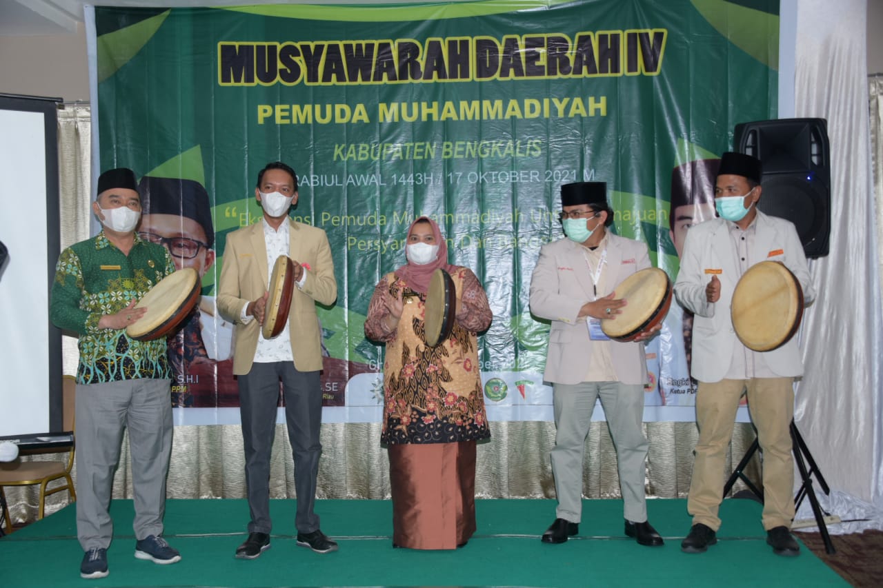 Bupati Kasmarni Buka Musda IV Pemuda Muhammadiyah Bengkalis, Jalin Sinergi Bangun Daerah 