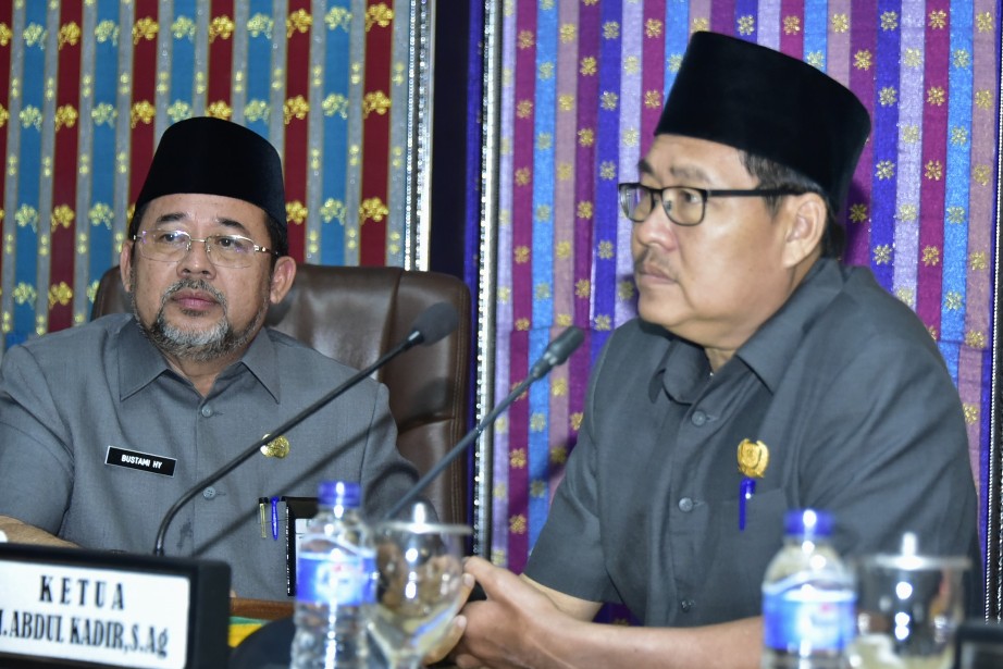 Sekda H Bustami HY: “Kita Sepakat dengan Fraksi Gerindra Garuda Yaksa”