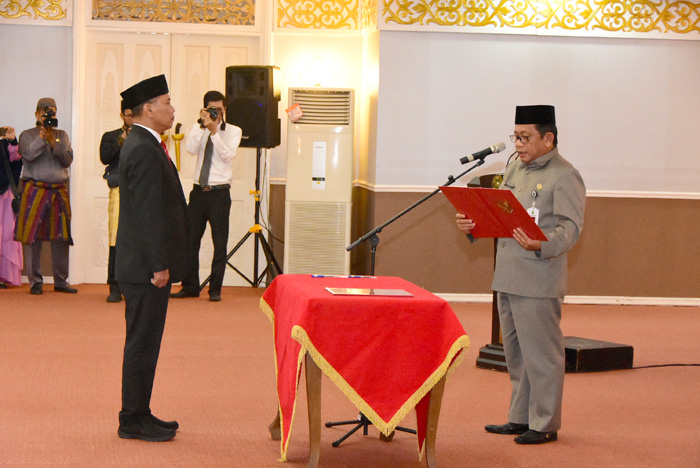 Plt Bupati H Muhammad Hadiri Pengukuhan Kepala BPKP Riau