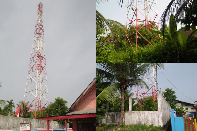 Warga Talang Mandi Kecamatan Mandau Minta Tower di RT 04 RW 10 Wonosobo Segera Dibongkar