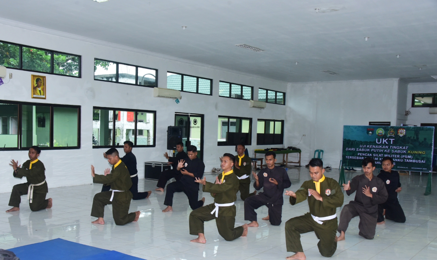 Kodim 0303 Bengkalis Lakukan UKT Pencak Silat Militer, 12 Prajurit TNI Diuji Tim Jasrem
