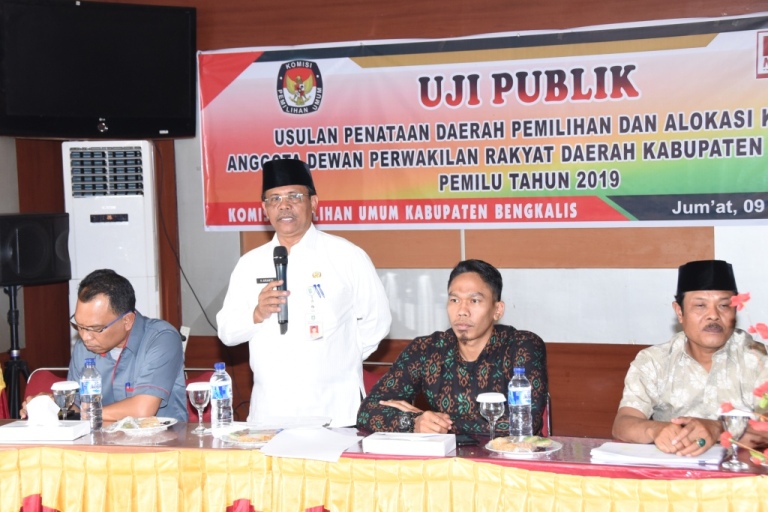 Plt Sekda Bengkalis Buka Acara Uji Publik