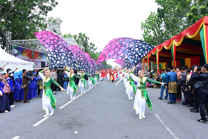 ADMB Bengkalis Tampil Urutan Pertama Pada Karnaval Kebudayaan Riau 2019