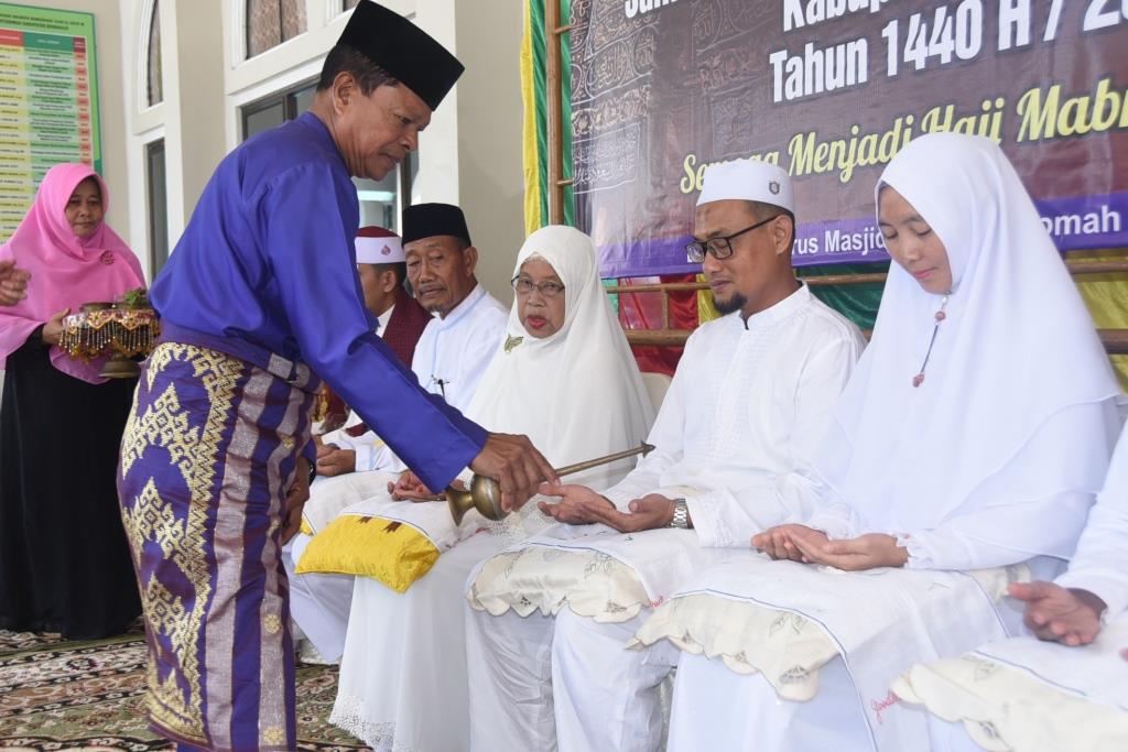 Bupati Bengkalis Ucapkan Selamat Berhaji kepada JCH Masjid Agung Istiqomah