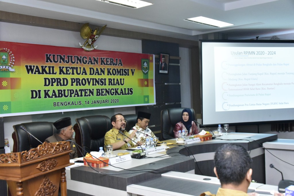 Bupati Bengkalis Terima Kunker Rombongan DPRD Provinsi Riau